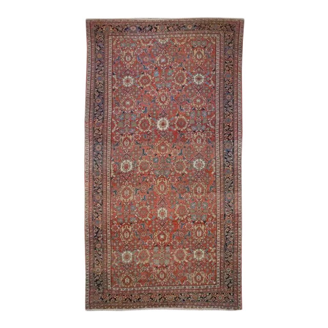 19th Century Persian Sultanabad Rug For Sale
