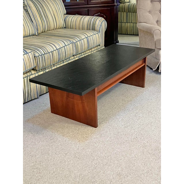 1960s 1960s Lane Coffee Table With Faux Black Slate For Sale - Image 5 of 6