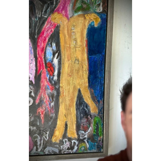 2020s Large Framed Modern Abstract Painting For Sale - Image 5 of 11