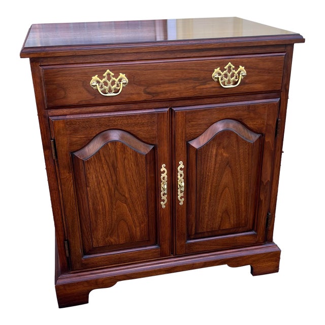 Henkel Harris Black Walnut Nightstand For Sale