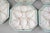 Set of 9 hand painted (pale blue and pink) porcelain oyster plates by Joseph Schachtel, Sophienau. Can also be sold as two...