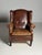 Wingback Club Chair in Sheep Leather For Sale - Image 9 of 18
