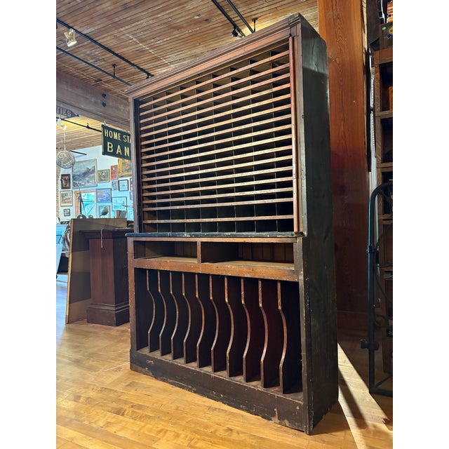 Brown Early 20th Century Postal/General Store Sorter Cabinet For Sale - Image 8 of 9