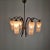 Mid-Century Modern Mid-Century Italian Brass Chandelier with Murano Style Glass Shades, 1960s For Sale - Image 3 of 12