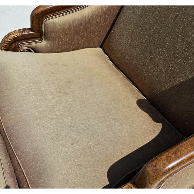 Marge Carson Style French Louis XV Ornate Caved Settees Loveseats Pair For Sale - Image 18 of 18