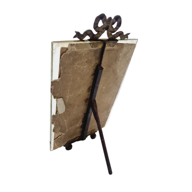 Metal Minimalist Rococo Bronze Frame, France, 1890s For Sale - Image 7 of 8