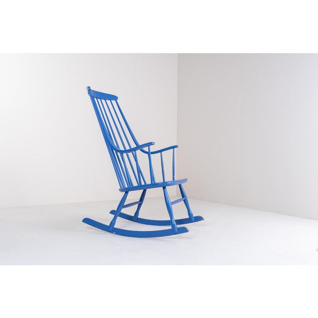 Grandessa Rocking Chair attributed to Lena Larsson for Nesto, 1960s For Sale - Image 6 of 11
