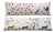 White Tiger Suzani Lumbar Pillow Cover 18'' X 56'' - Set of Two For Sale