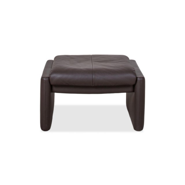 Leather Ottoman from Erpo Milano For Sale - Image 6 of 7
