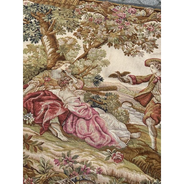 Vintage French Jacquard Halluin Tapestry, 1960s For Sale - Image 17 of 18