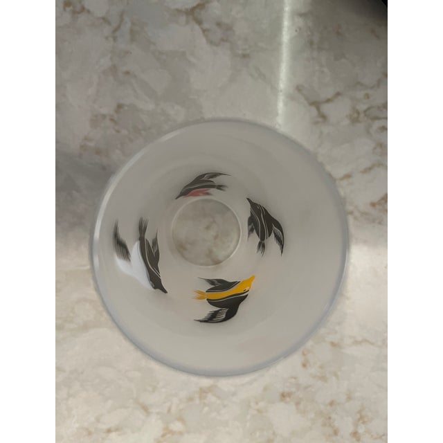 Vintage Mid Century Modern Frosted Tropical Fish Tom Collins Glasses - Set of 4 For Sale - Image 6 of 7