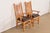 Charles Rennie Mackintosh Charles Rennie Mackintosh Style Arts & Crafts Inlaid Oak High Back Armchairs, Pair For Sale - Image 4 of 12