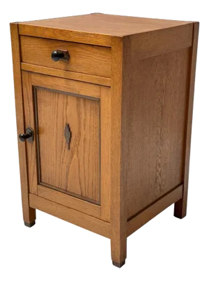 Art Deco Amsterdamse School Bedside Table, 1920s