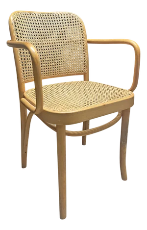 Vintage Modern Cane Chair by Josef Hoffman for Thonet Prague