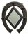 Gothic Horseshoe Coat and Tack Rack with Mirror For Sale