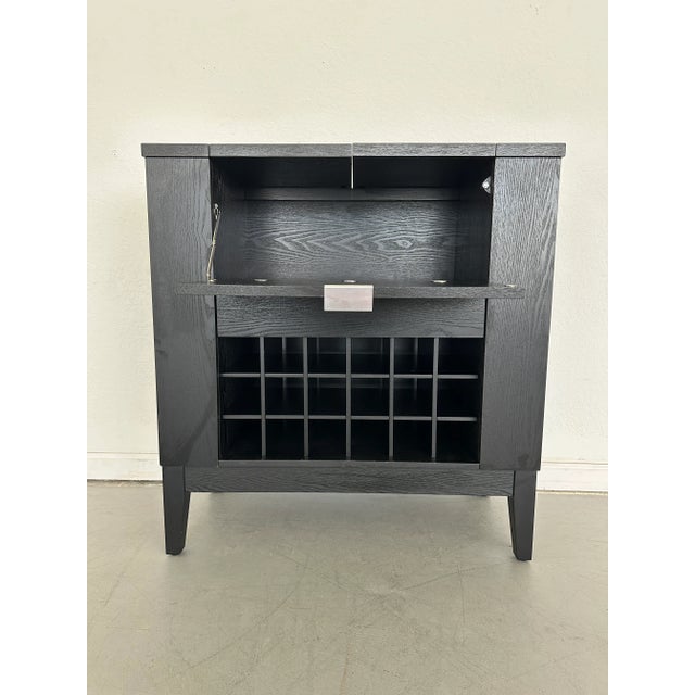 Wood Crate & Barrel Parker Spirits Cabinet For Sale - Image 7 of 9