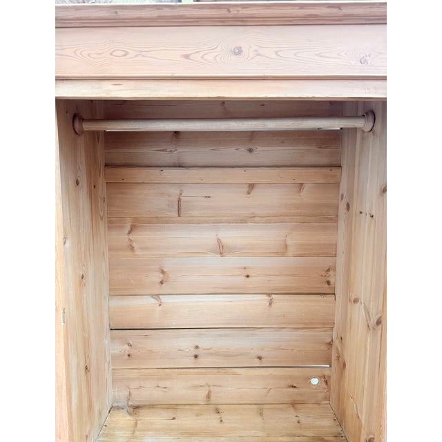 19th Century English Pine Armoire For Sale - Image 4 of 14