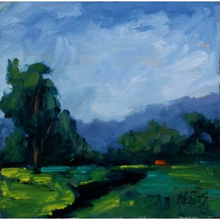 Quiet Places & Journeys — Green Valley (Original Oil Landscape) For Sale