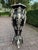 1980s 1980 Italian Baroque Black Silver Pedestal For Sale - Image 5 of 13
