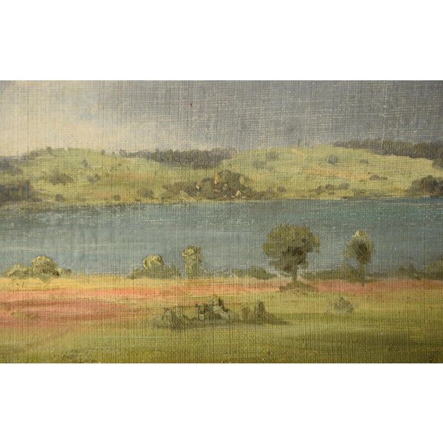 Max Schwab, Am Ammersee, 1890-1900, Oil Painting For Sale - Image 5 of 8