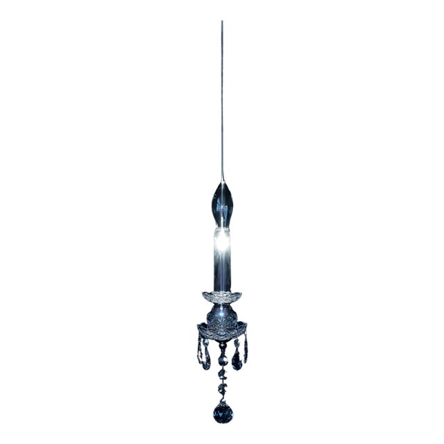 Spectrum Modular Pendant Light in Polished Chrome and Cut Glass by Aggiolight For Sale