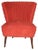 Red Cocktail Chair, 1960s For Sale