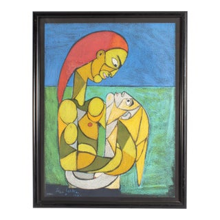 “Les Innamorati” Lithograph by Jean Cocteau For Sale