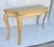 Wood Vintage French Tan Console Table For Sale - Image 7 of 8