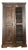 Antique Hand-Carved Wood Wardrobe with Carved Doors and Iron Grille, Bali, Indonesia, 1920s For Sale