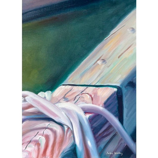 Original Oil on Canvas "Bateau De Peche Huile" By, Jules Landry For Sale - Image 14 of 15