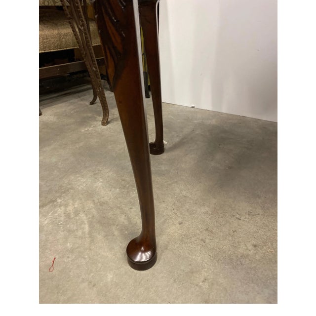 Antique Centennial Hand Carved Mahogany Lowboy For Sale - Image 9 of 13