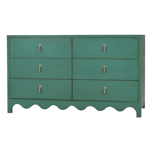 Vintage Willow Green Dresser For Sale