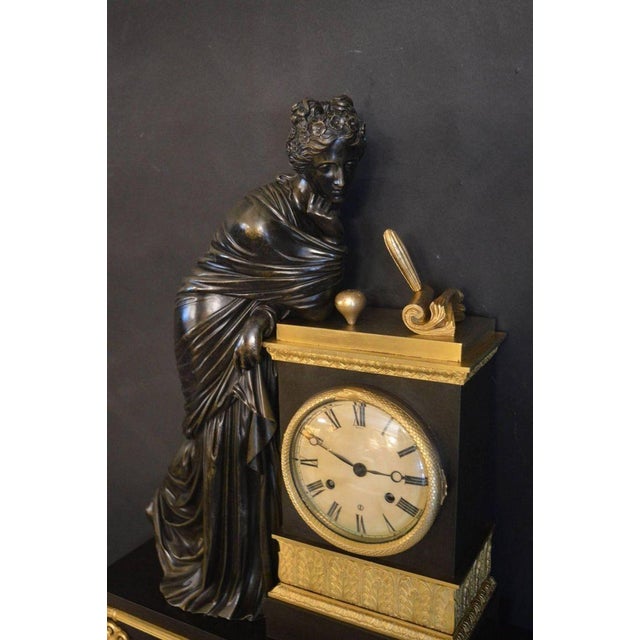 19th Century Empire Clock. Made in France.