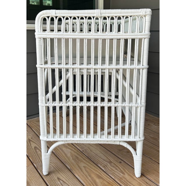 Mid 20th Century Wicker Rattan Desk For Sale - Image 11 of 18