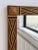 Vintage Parquetry Framed Mirror With Corner Stud Details, Circa 1940s For Sale - Image 4 of 13