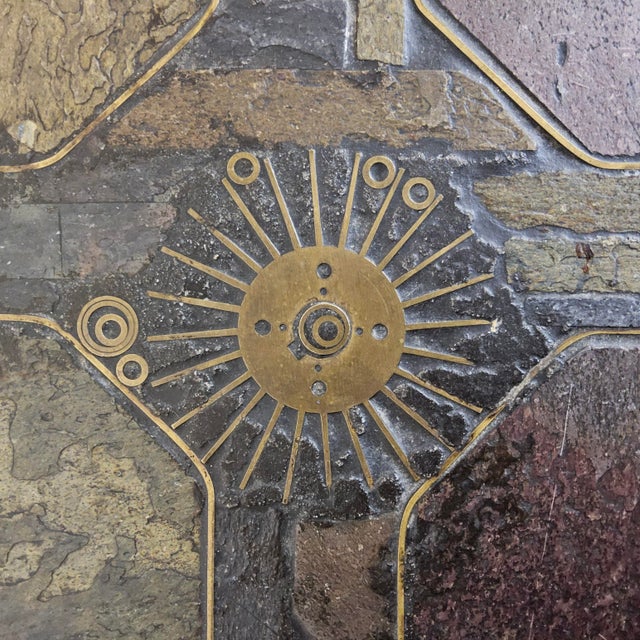 Industrial Vintage Handmade Slate and Gears Coffee Table by Marcus Kingma, 1990 For Sale - Image 3 of 18