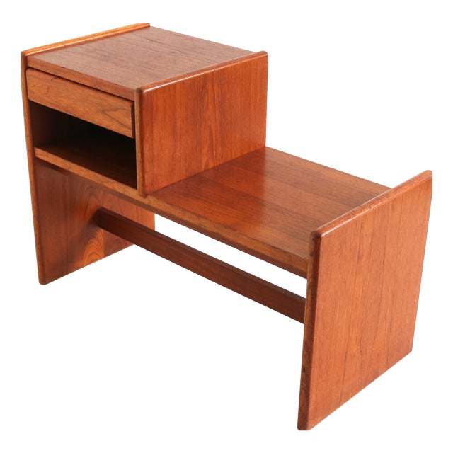 Mid-Century Danish Teak Hall Bench by Bornholm Møbelfabrik, 1960s For Sale