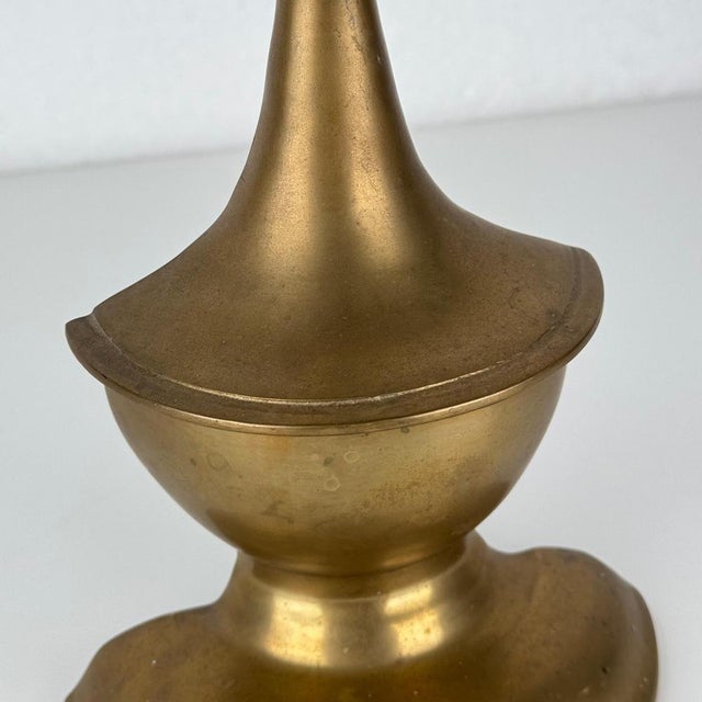 Sculptural Brass Doorstop with Ring Handle by Luigi Caccia Dominioni, 1950s For Sale - Image 8 of 12