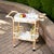 Function, form and fun all come together on this beautiful PU Rattan weave serving cart. The simplistic design of this...