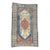 1880s Antique Persian Bakshaish Ivory Gallery Medallion Rug For Sale