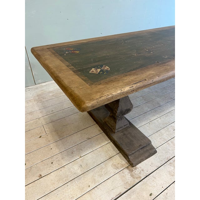 Mid 18th Century 18th Century Italian Dining Table With Coat of Arm Accents For Sale - Image 5 of 12