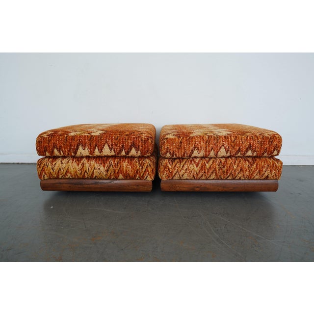 Vintage Riverside Upholstery Lounge Chairs & Ottomans - 4 Pieces For Sale - Image 12 of 12