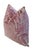 2020s Pink Botanical Leaves Velvet Feather/Down Pillow For Sale - Image 5 of 5