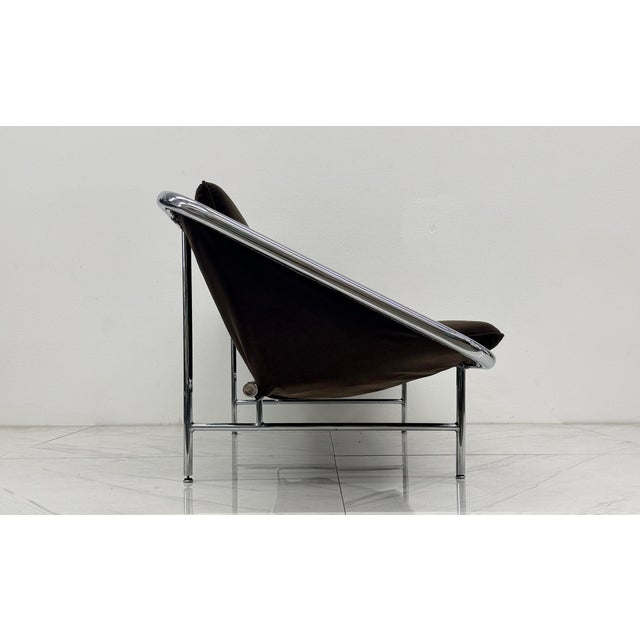 Brown Rare George Nelson for Herman Miller Sling Sofa, Model 6832 in Rohleder Velvet For Sale - Image 8 of 11