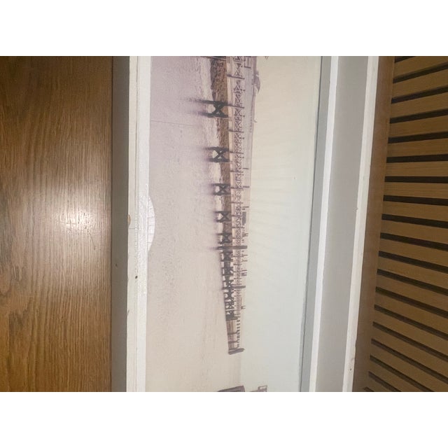 Wood Oversized Nantucket Brant Point Lighthouse Architectural Shadow Box Photograph in Handcrafted Wood Frame For Sale - Image 7 of 12