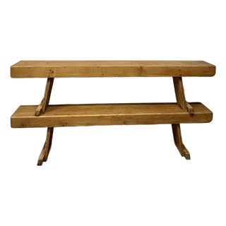 Vintage English Pine Benches For Sale