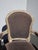 Restoration Hardware Vintage Restoration Style French Side Chair W Brown Velvet For Sale - Image 4 of 12