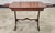 Wood Mid Century Regency Style Mahogany Trestle Table With Pull-Out Trays and Brass Paw Feet For Sale - Image 7 of 9