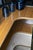 Textile Mid-Century Home Cocktail Bar in Teak Wood and Black Faux Leather, 1960s For Sale - Image 7 of 8