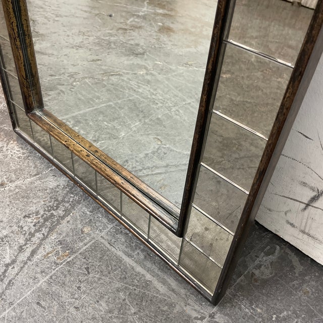 West Elm Antique Tiled Wall Mirror Chairish